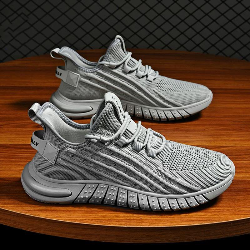Coconut shoes men's shoes summer new breathable mesh shoes men's trend versatile flying woven sports shoes casual running shoes