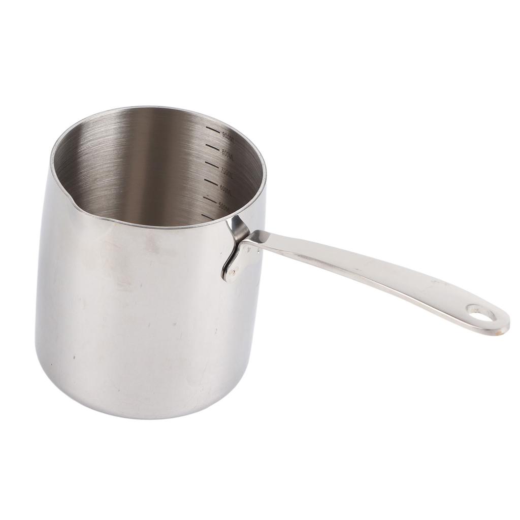 Butter Warmer Pot Quick Heat Conduction Three Layers Stainless Steel Butter Warmer with Accurate