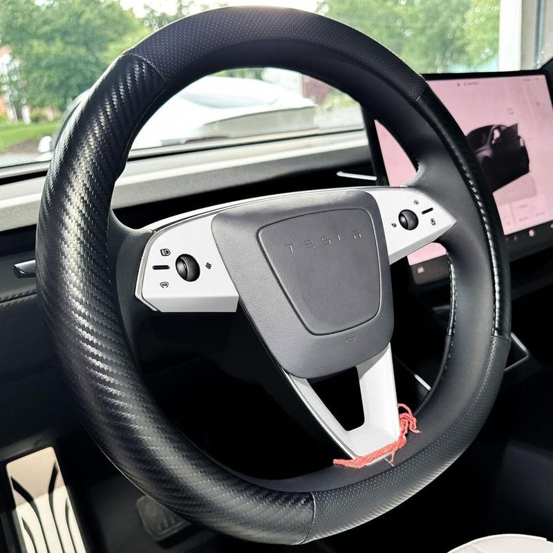 Steering Wheel Trim for Tesla 2025-2026 Model Y Juniper Model YL 2024-2026 Model 3 Highland ABS Steering Wheel Frame Trim Cover