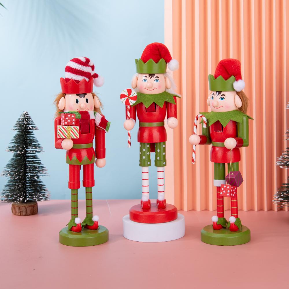 Christmas Elf Nutcracker Figurine