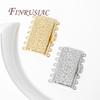 7-strands Connectors For Jewelry 18K Real Gold Plated Bracelet Clasps Fasteners Findings For DIY Necklace Making Accessories