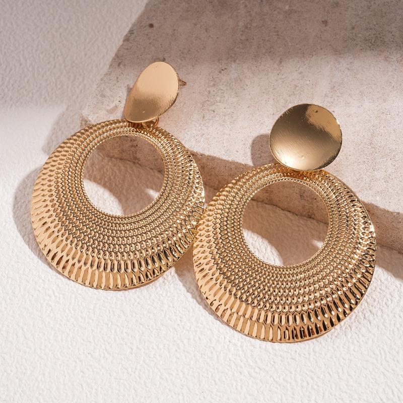 Personalisierte Hohlkreis-Metallohrringe, Modische und Hochwertige Damenschmuck-Accessoires, Trendige Party-Hängeohrringe