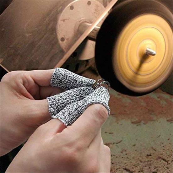 5 Stück Stufe 5 Schnittfest Abriebfest Fingerlinge Daumenschutz für Arbeit Heimwerken
