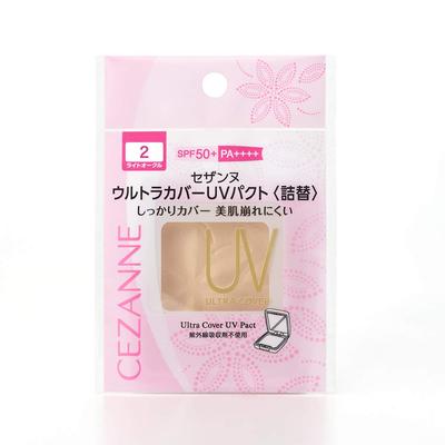 CEZANNE Ultra Cover UV Pact 2 Light Ocher Foundation 02 11g (Refill) (x 1)