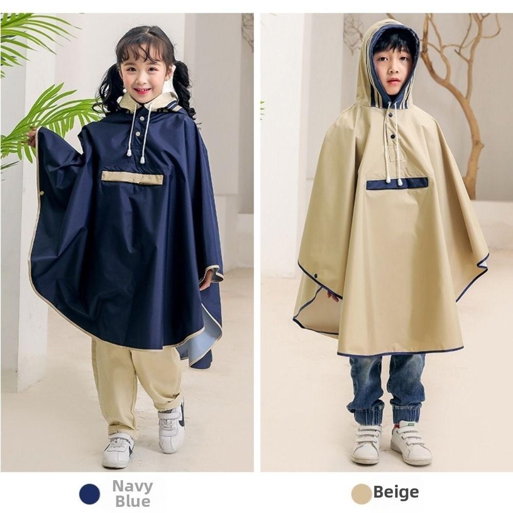 Comfortable Cloak-style Raincoat Breathable Students Rain Jacket School Rain Gear  Outdoor