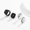 Exaggerated Men's Ring Simple Minimalist Style Geometric Irregular Ring Set Fashion Punk Tail Ring