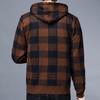 Men Jacket Plaid Pattern Breathable Polyester Sweater Hoodie for Winter