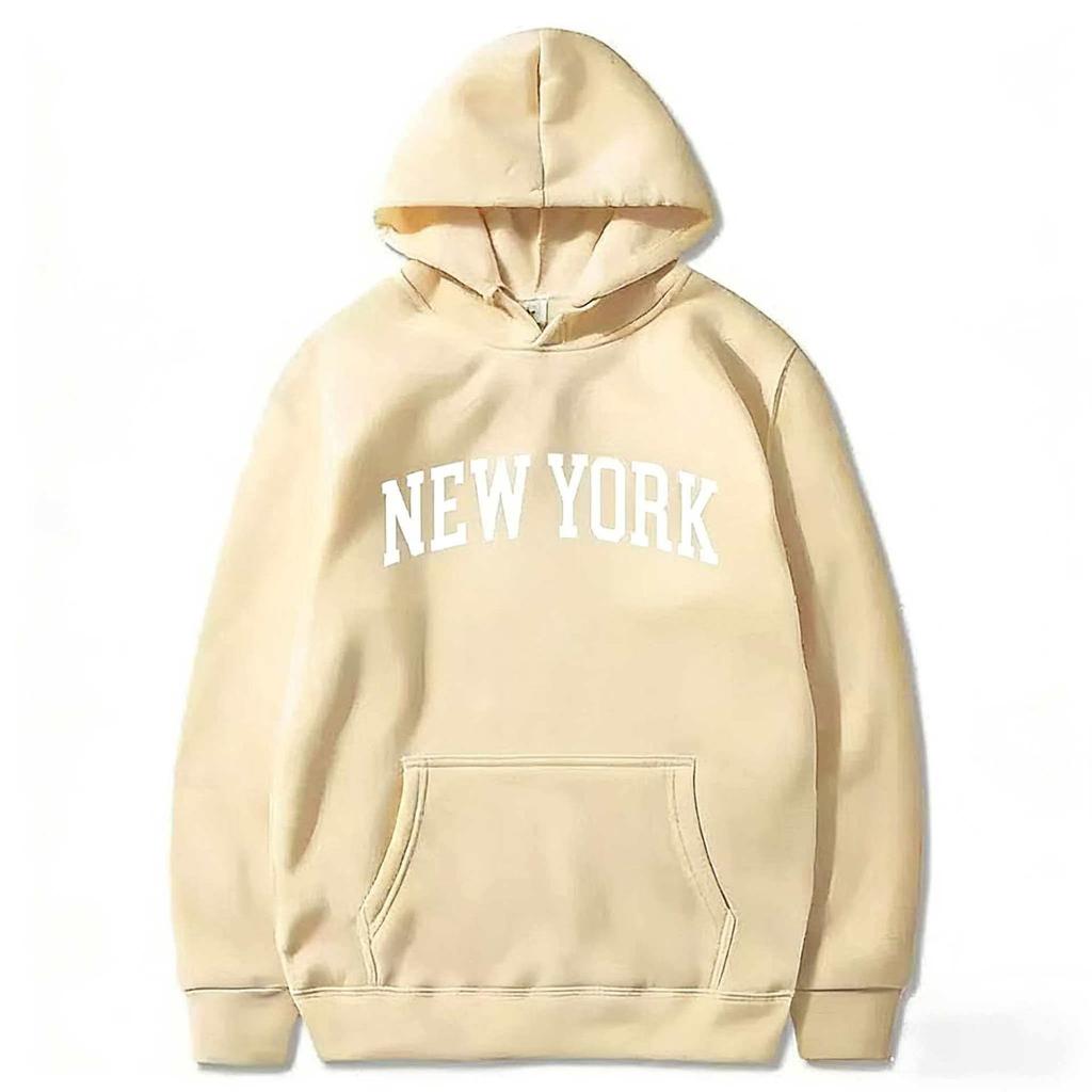 Men's and Women's Hooded Fashion Letter Trend Pattern Sweatshirt Loose Casual Jumper Sportswear