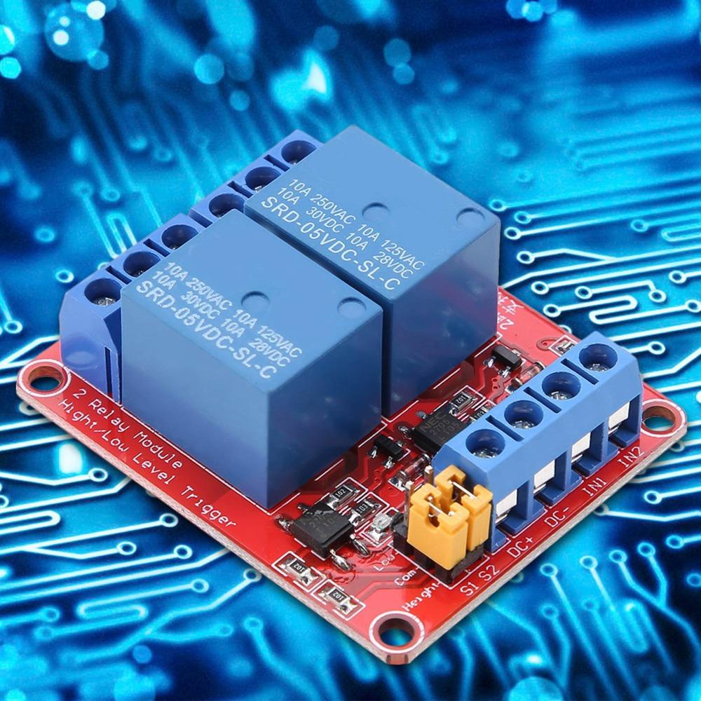 2 Channel High and Low Level Trigger Optocoupler Isolation Relay Module  DIY Electronics Projects