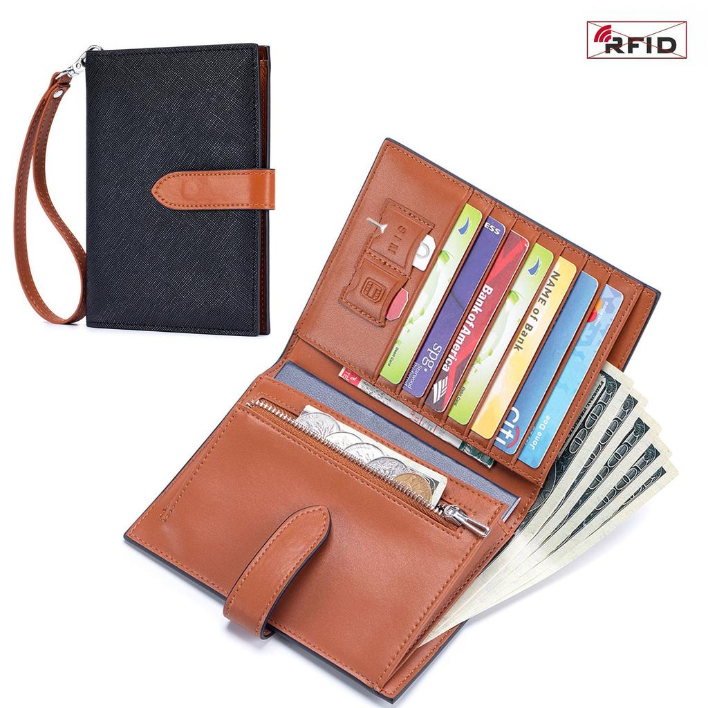 New Slim Wrist Passport Bag Palm Pattern Multifunctional Wallet Ticket Clip Document Passport Clip Female