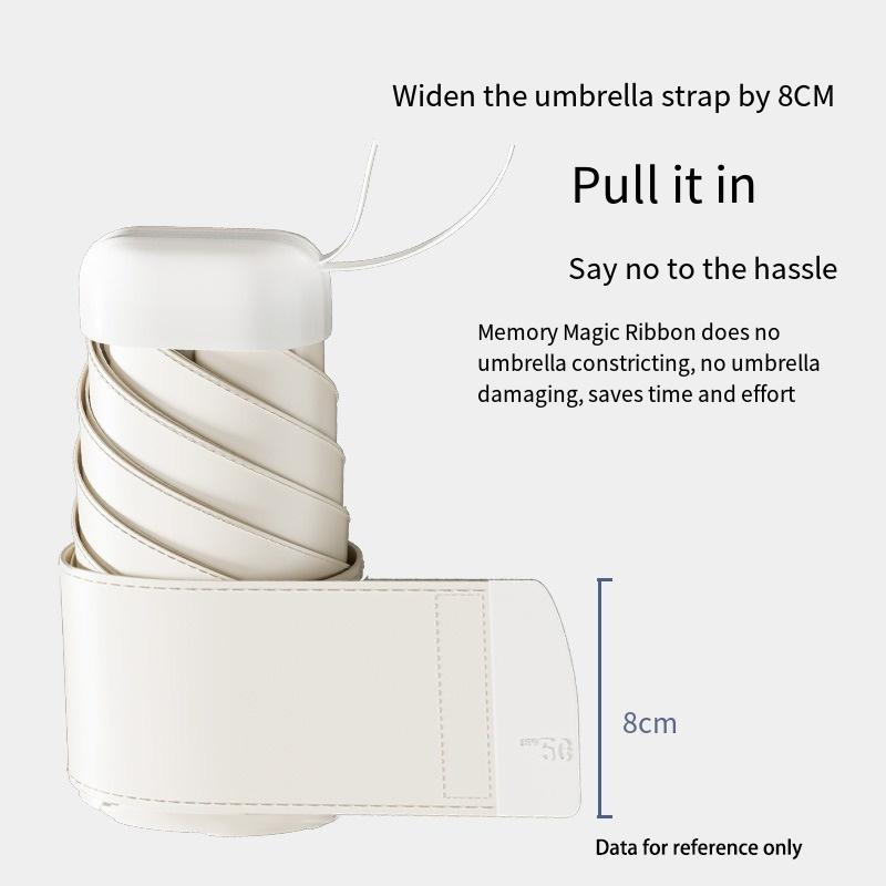 Mini Card Umbrella Sun Umbrella Sunshade Sun Protection Dual-use UV Protection Compact Portable Folding Women's Pocket Umbrella