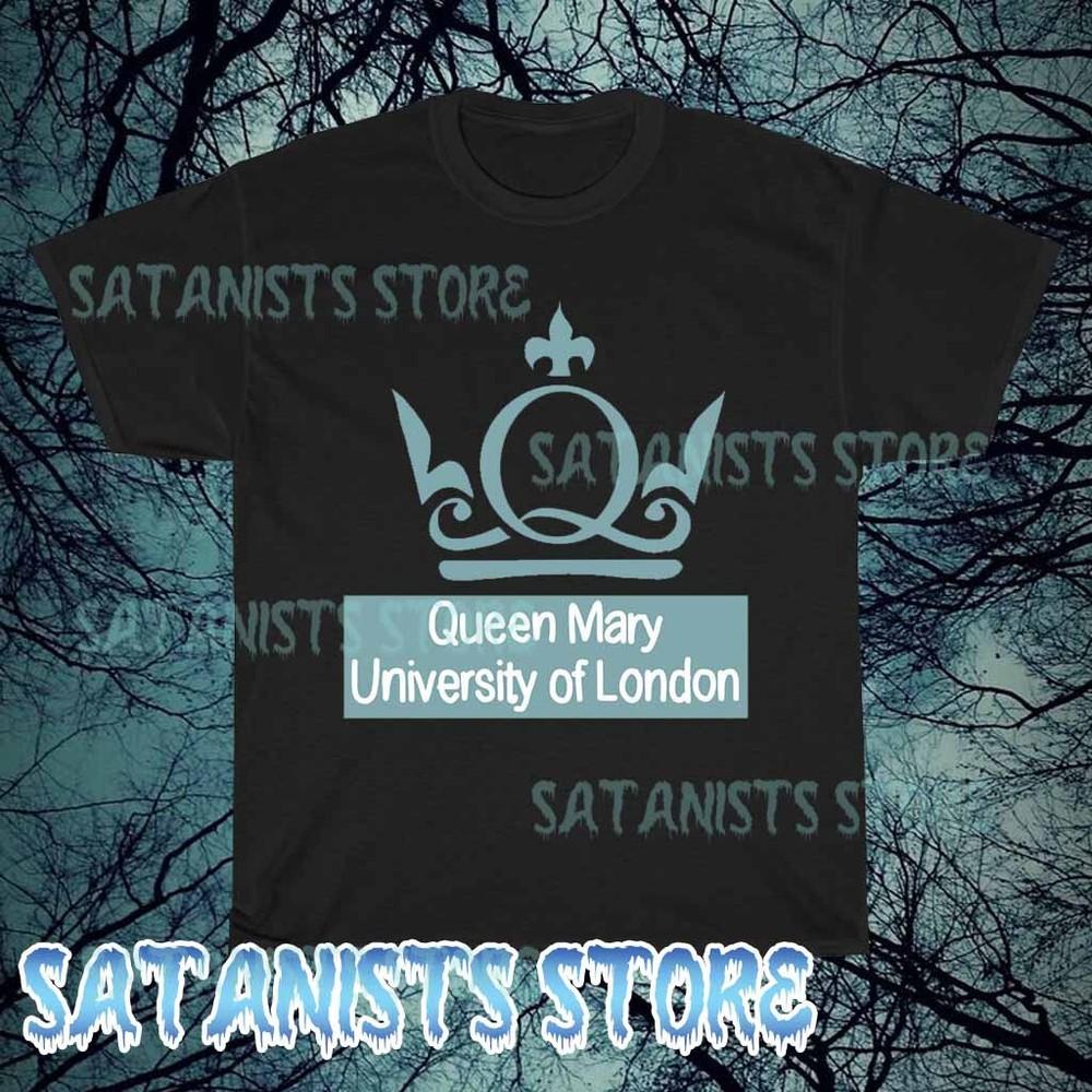 

Новая футболка с логотипом Queen Mary - Лондонский университет, мужская, забавная, размеры от S до 5XL L