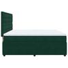 Box Spring Bed with Mattress Dark Green 180 X 200 Cm Velvet
