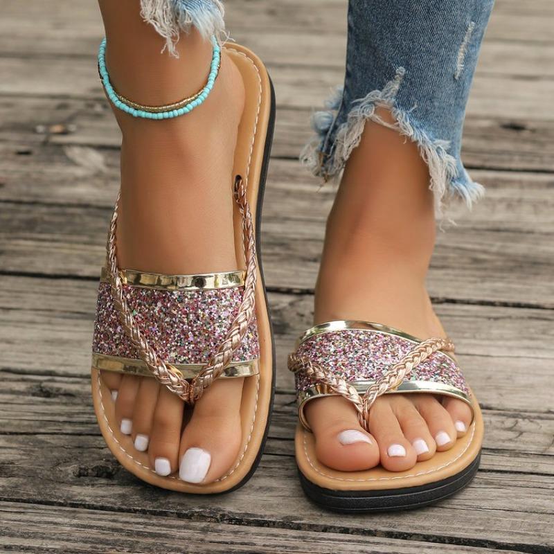 Fashion Women Slippers Fashion Casual Sandals Anti-slip Flat Shoes Slip on Trend Slippers Comfortable Flip Flops New Summer Slides Women