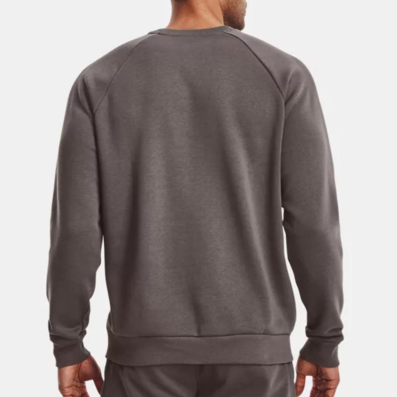 Under Armour Rival Training Fleece Pullover Sweatshirt Men Sweatshirts Brown 1357096-176