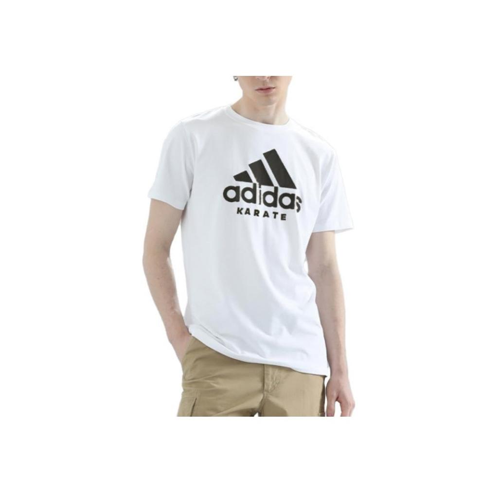 Adidas Round Neck Lightweight Breathable Stretch Loose Sports Quick-Dry T-Shirt Men Tops Black ADICTKP-WB