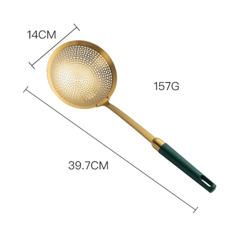 

304 Stainless Steel Skimmer Strainer Colander Mesh Deep Fryer Oil Frying Scoop Noodles Dumpling Sieve Kitchen Tools Kitchenware