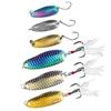 Dragon Scale Spinner Lure: Micro Warped Mouth Culter Spoon Bait, Artificial Whitebait.