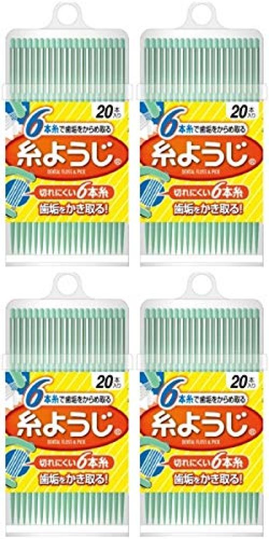 

Kobayashi Thread Toothpick Floss Pick Dental Floss 20 Pieces Tabletop Container [Bulk Purchase] Pharmaceutical s & [x4 Pieces]