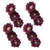 Contemporary Flower Curtain Tiebacks for Curtains Holders Secure & Stylish Curtain Ties 4Pieces