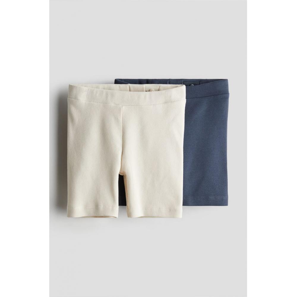 

Комплект из 2 велосипедных шорт в рубчик HM Темно-синий, кремовый