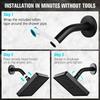 Easy Install Water Saving Rain Shower Head High Flow High Pressure Shower Head Square Adjustable Bathroom Shower Head Bathroom