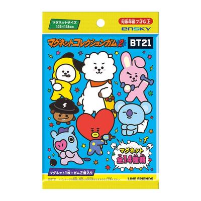 BT21 Συλλογή Μαγνητών Τσίχλα 2 Παιχνίδι Τσίχλας/Καραμέλας [Σε Κουτί/Σετ 14]