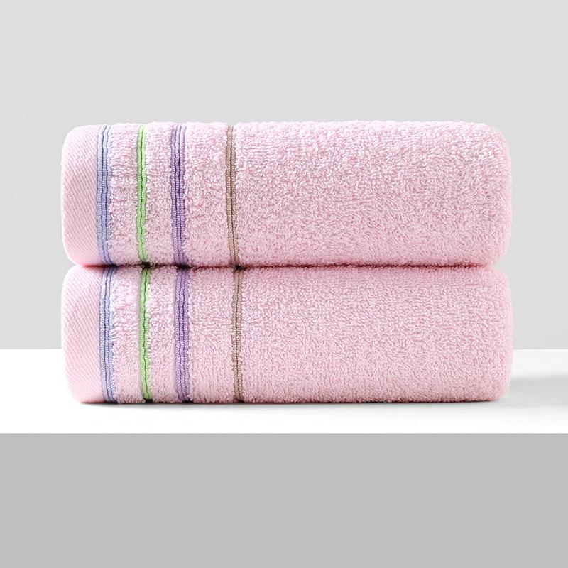 Soft, Absorbent Polyester-Cotton Towels - Thickened for Household Use, Face Wash, and Gifts