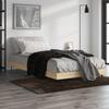 Bed Frame Without Mattress Sonoma Oak Finish 100 X 200 Cm Engineered Wood
