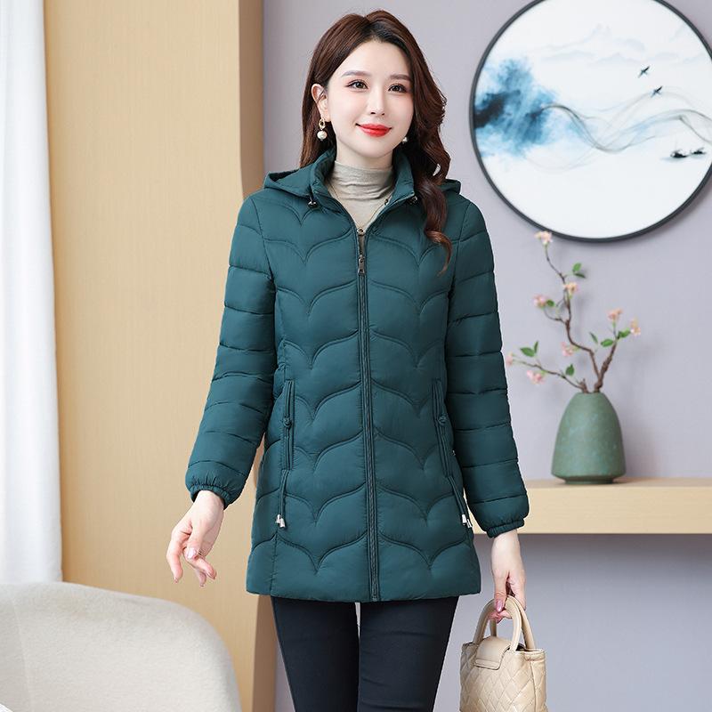 

утепленный, теплый, стройный и изящный темперамент, осенне-зимняя одежда, зимняя ватная одежда и большие ватные куртки. 6XL-140-75kg темно-зеленого