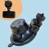 Car Camera Navigation Mount, Adjustable Anti-Shake Suction Cup Holder for Car Glass, One Black Portable Waterproof Electronic Device Holder