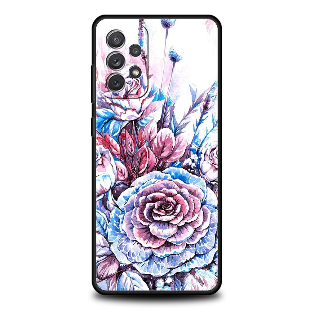Beautiful Rose Flower Phone Case For Samsung Galaxy A51 A71 A21S A12 A11 A31 A41 A03s A52 A32 A22 A13 A23 A33 A53 A73 5G Cover