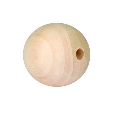 Wooden Beads - Natural - D 2.5 Cm - Set of 15 Pieces - Jewelry Decoration - Mixed