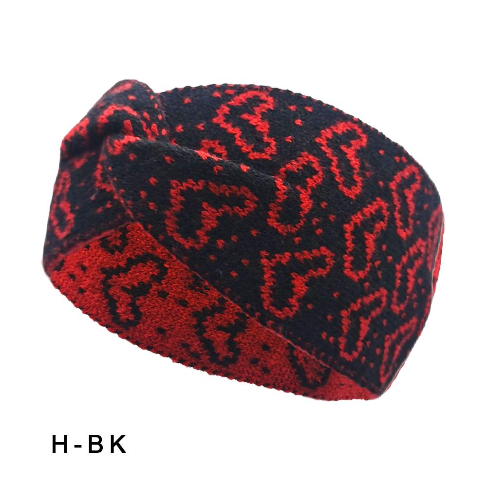 Autumn and Winter Keepwarm Knitted Twist Headband Workout Running Sport Elastic Hair Bands for Women's Turban Hair Wrap