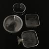 Transparent Aquarium Fish Tank Shrimp Food Feeding Circle Glass Feeder Floating Bottom Feeder Fish Shrimp Aquarium Accessories