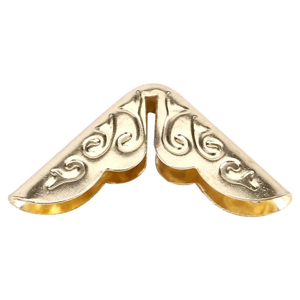 

100pcs Book Corner Protectors for Scrapebooking Vintage Photo Album Diary Bronze Color