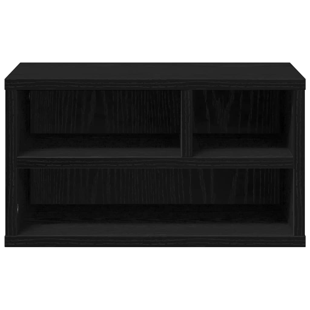 Printer Stand Black Oak Effect 40 x 32 x 22.5 cm
