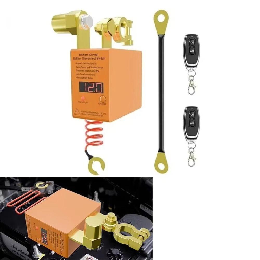 LED Display Remote Control Battery Disconnect Switch Car Battery Turn Off Switch  Auto Car