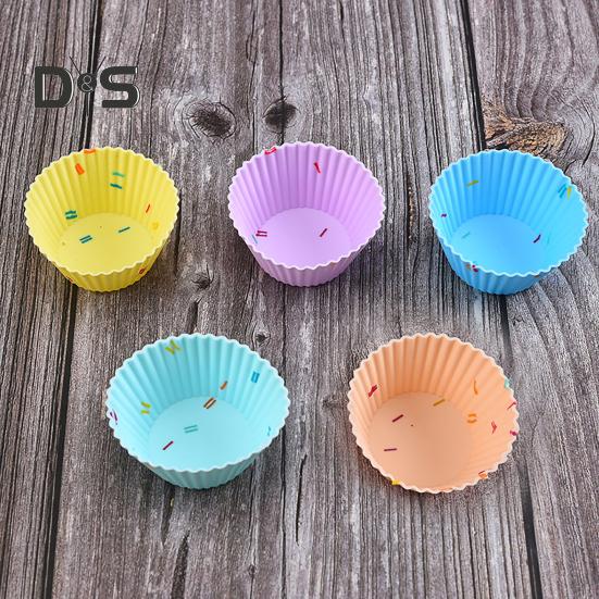 5Pcs 9 Styles Cake Mold Heat Resistant Utility Cake Decorating Muffin Cup