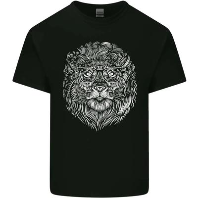 Funny Hipster Lion Mens Cotton T Shirt Top Slightly Versatile Streetwear Comfortable Stylish