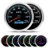 110mm GPS Speedometer 160MPH 0~8000rpm Tachometer Meter 7 Color 52mm Fuel Level Water Temp Oil Press Volt Sensor Kit 6 Gauge Set