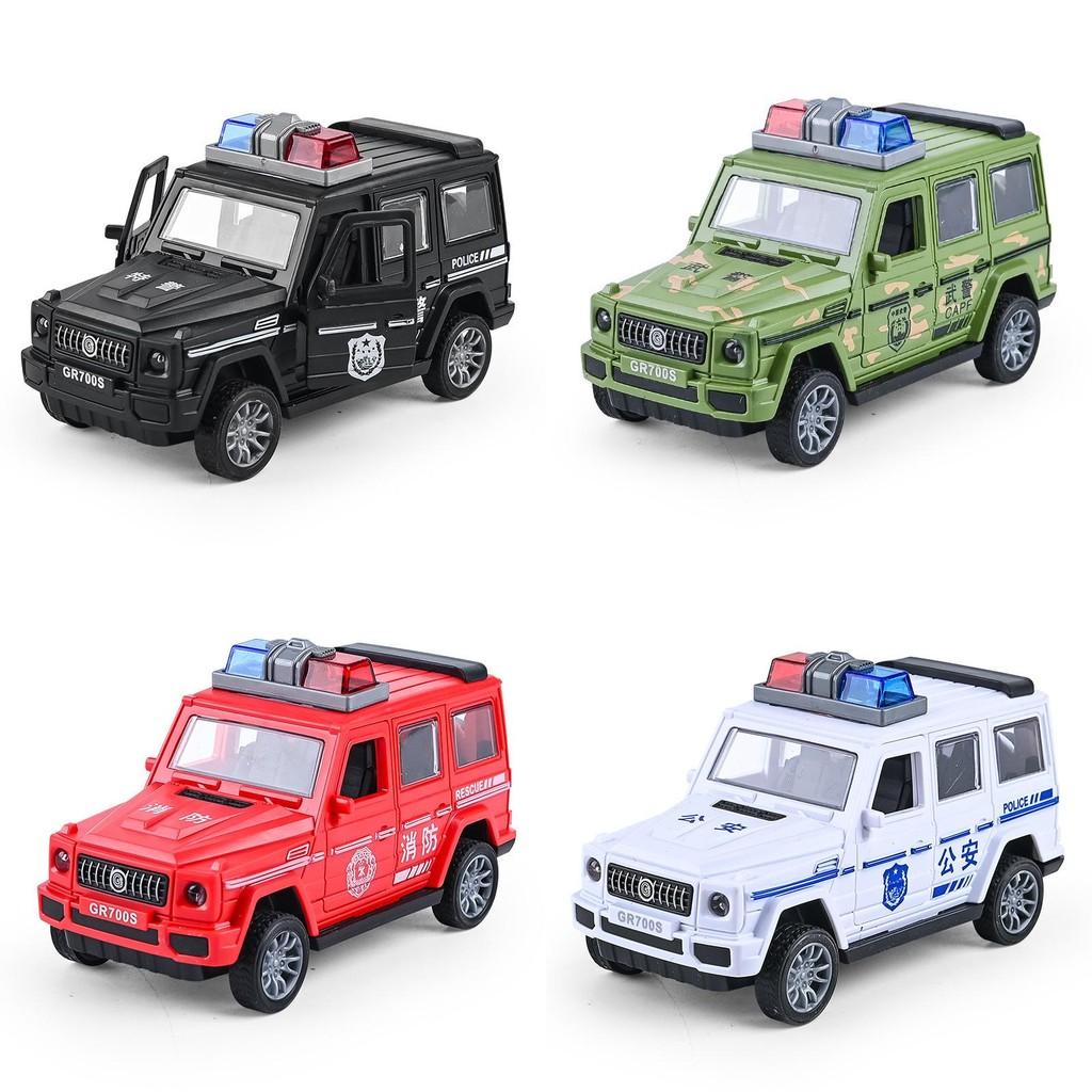Fire And Special Police Off Road Vehicle Model Children Toy With Openable Door For Kids