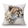 Animal Lynx Orangutan Cheetah Pig Poster Art Cushion Cover Pillow Case