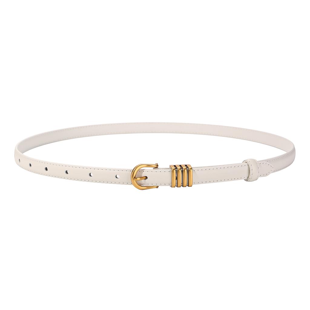 New 2026 Women Belt Fashion Skinny Thin Belts with Metal Buckle Ladies Vintage Waistband for Dress Jeans