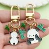 Adorable National Treasure Panda Metal Keychain – Cute & Quirky Cartoon Dāi Méng Panda Keyring Pendant for Men, Women, & Bag Charms.