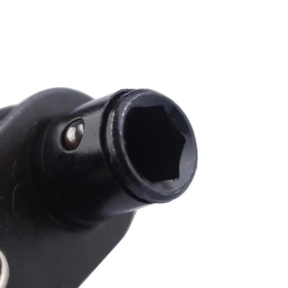 Mini 1/4 Zoll 90 Grad Rechtwinklig Stahl Ratsche Handwerkzeug Schwarz Kompakt Schraubendreher Steckschlüssel Satz