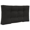 Outdoor Sofa Cushions 2 Pcs Black Polyester