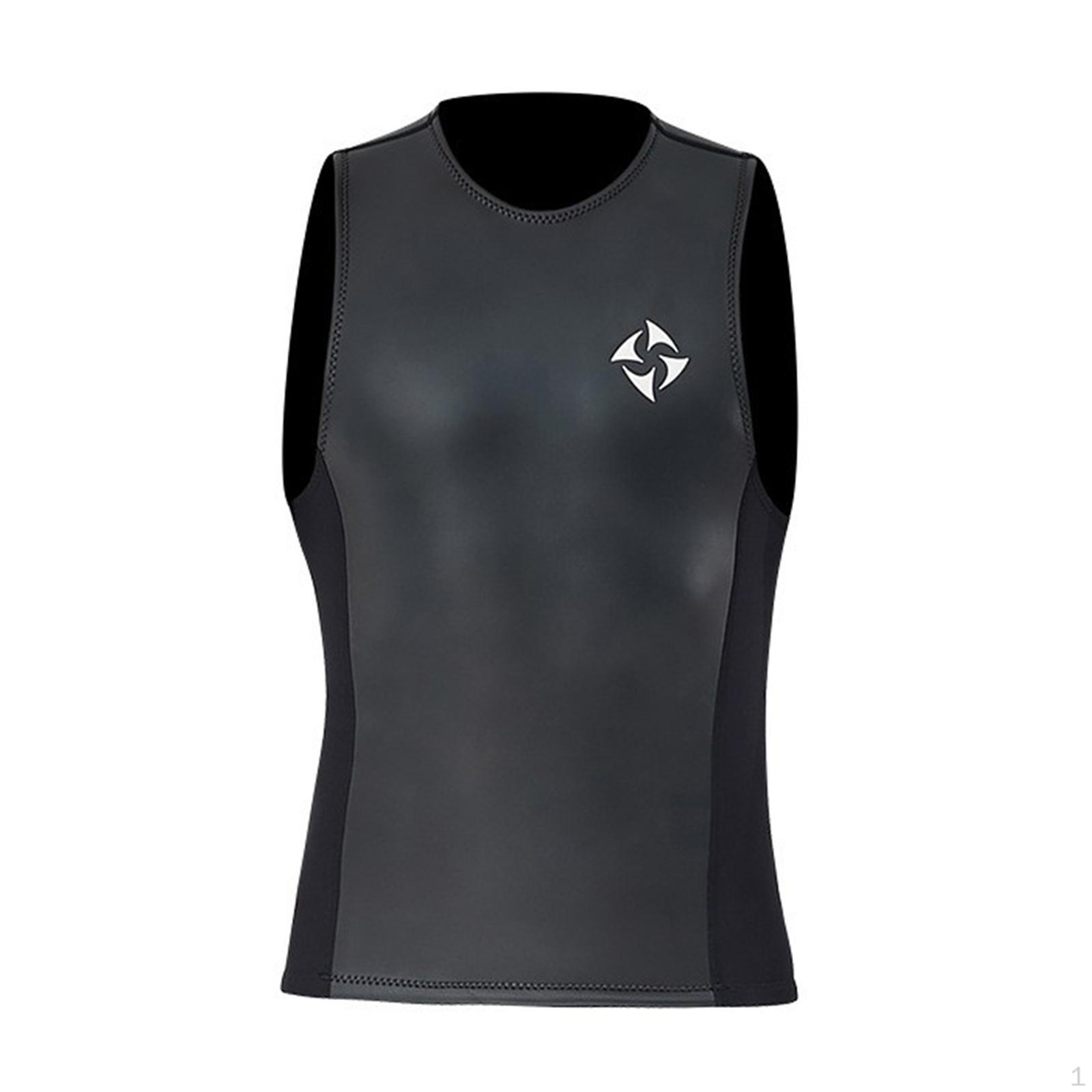 

Wetsuit Vest 2mm Neoprene Top Sleeveless for Men Diving Surfing Swimming Sailing L