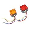 Double Sided Truck Marker Lights, LED Side Marker Lights with 6000K Color Temperature, Waterproof Turn Signal Lights for Trailers, ABS+PCB Material, S