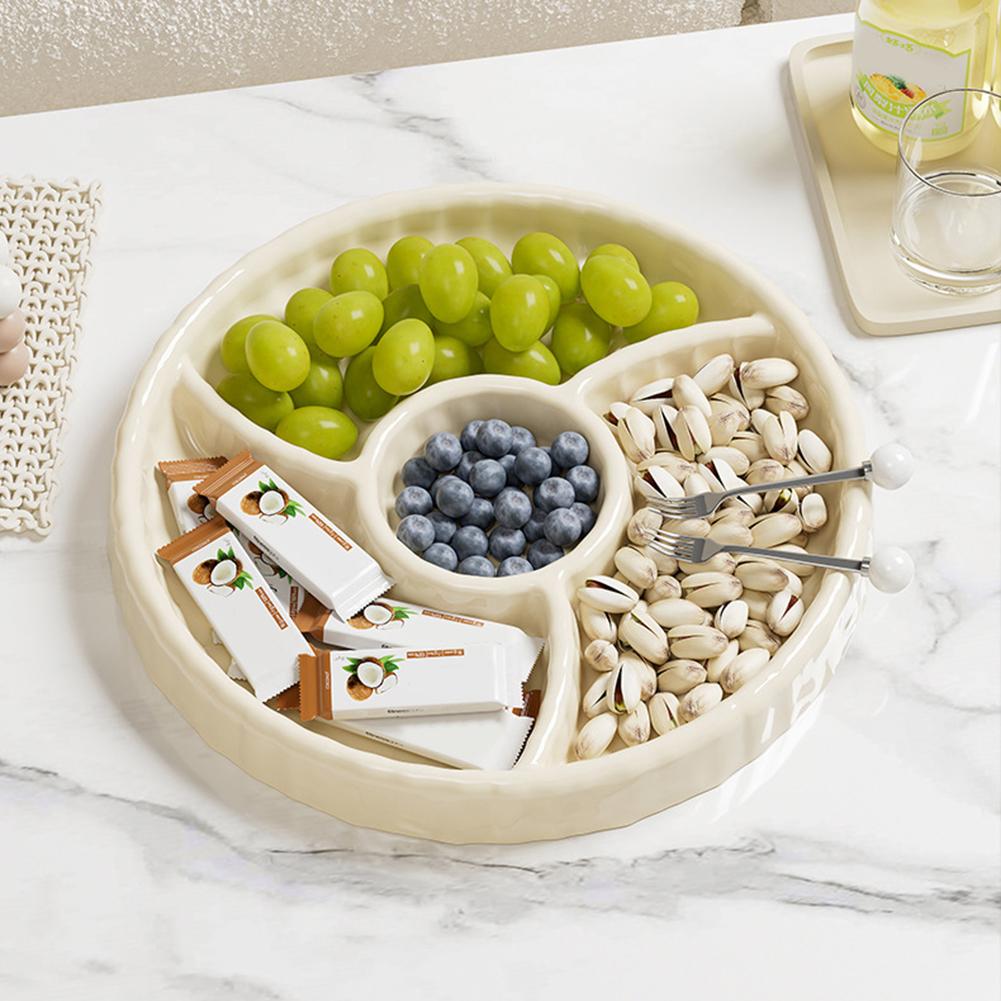Fruit Snack Serving Tray Large Kitchen Fruit Tray For Dried Fruit